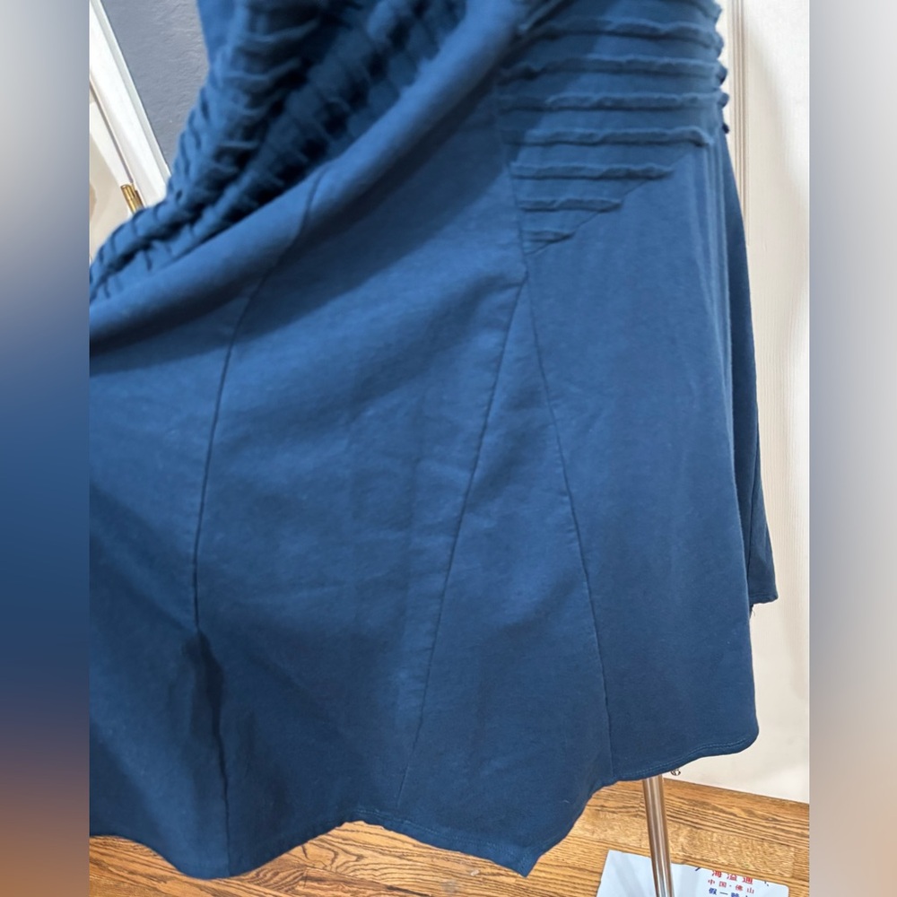 🌷3/$25🌷 CHALET  Teal/Peacock Blue Tunic Top, long sleeves, mock turtleneck - Picture 3 of 15